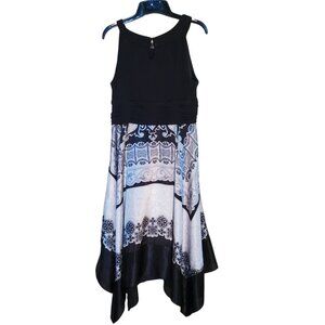 Signature by Sangria Womens Prom Dress Size 16 Handkerchief Asymmetrical Hem
